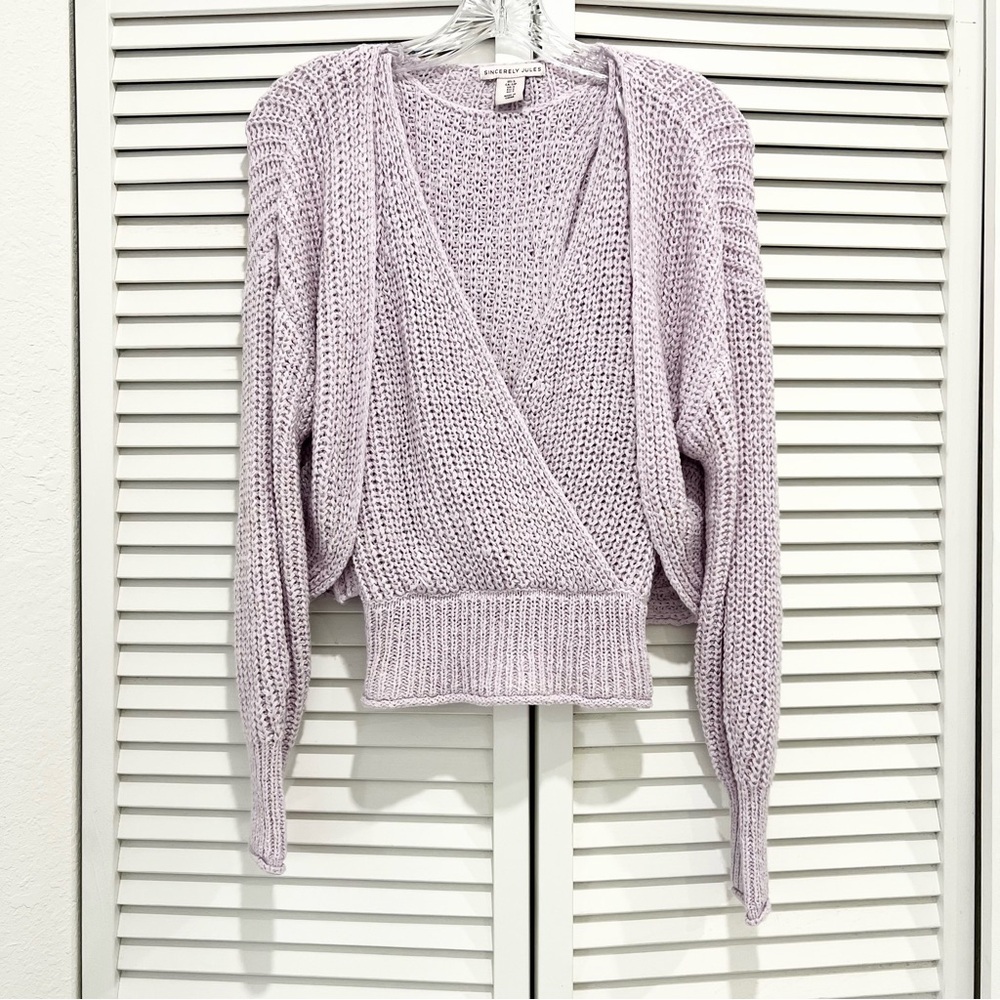 Sincerely Jules Lavender Knit Sweater